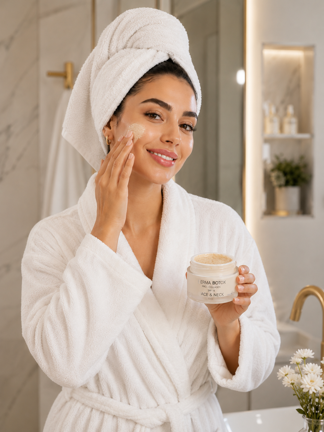 كريم ديرما بوتوكس النهاري للوجه والرقبة 50 مل – فيتامين ج، ترطيب وتفتيح